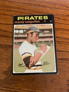 1971 Topps Manny Sanguillen #480 Pittsburgh Pirates - Picture 1 of 2