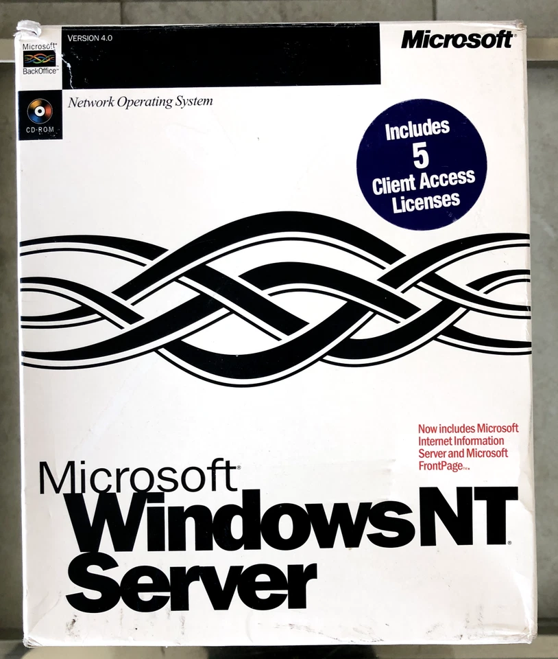 Microsoft Windows NT Server 4.0 Retail Box Collectors Edition 5 Licenses - Image 1 of 4