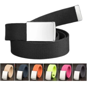Big and Tall Mens Belt Breathable Canvas Webbing Adjustable Strap Extra Long - Picture 1 of 13