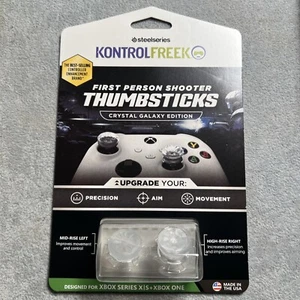 Kontrol Freek Xbox One S X Controller Performance Grip FPS Galaxy Crystal Clear - Picture 1 of 3