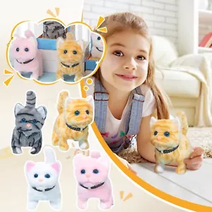 Simulated Pet Robot Cat Interactive Companion Realistic Barking Tail Wagging Toy - Picture 1 of 9