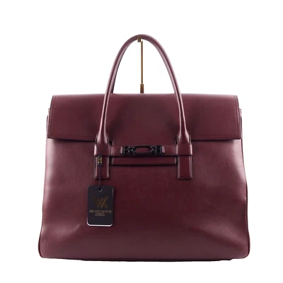 BALLY Swiss Giant Wesper Tote Luxury Designer Leather Handbag Burgundy OP: €1500 - Image 1 of 4