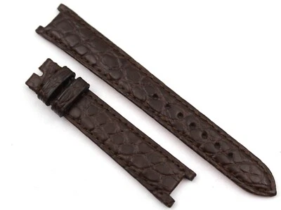 Vintage Gerald Genta Brown Crocodile Leather Watch Strap New 16/14mm - Image 1 of 4