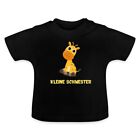 Kleine Schwester Giraffe Baby Bio-T-Shirt mit Rundhals