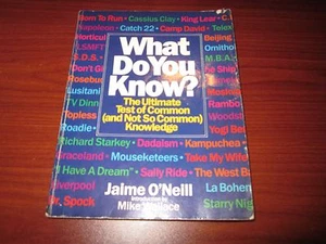 What Do You Know? : The Ultimate Test Of Common (and Not So Common) Knowledge, O - Imagen 1 de 1