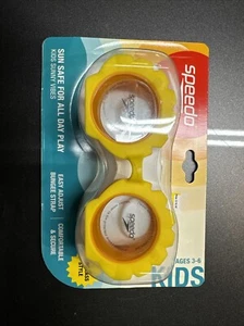 Speedo Kids' Sunny Vibes Pearl O The Sea Swim Goggles Ages 3-6- Yellow - Picture 1 of 2