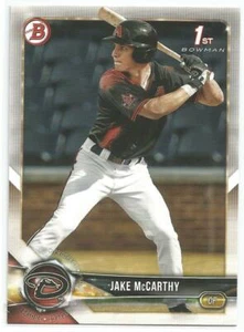 Jake McCarthy Arizona Diamondbacks 2018 primer Bowman Draft - Imagen 1 de 3