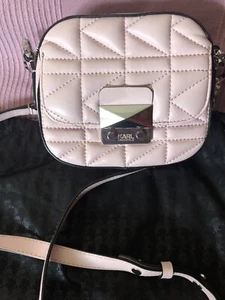 Mini Quilted Crossbody Pink Karl Lagerfeld bag - Picture 1 of 9