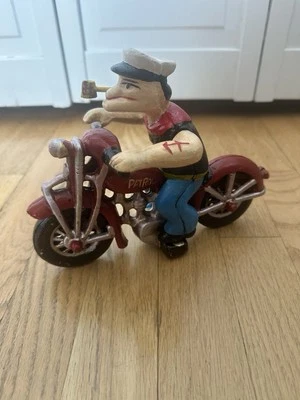 老式POPEYE THE SAILOR MAN摩托车铸铁 — 第 1/3 张图片