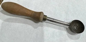 Antique Wood Handled  Metal Melon Baller Fruit Scoop Germany 1930’s Era 6” Tool - Picture 1 of 11