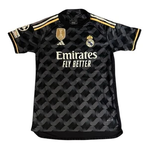 Real Madrid Trikot M Fußball Herren Schwarz Adidas Champions League Rodrygo 11 - Picture 1 of 11