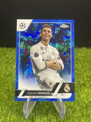 2023 Topps chrome Sapphire image Variation Cristiano Ronaldo Real Madrid #14  - Image 1 of 2