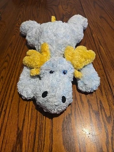 Ty Baby Pluffies Cutsiemoosie Moose Soft Plush 13" Stuffed Toy Lovey Blue Rattle - Picture 1 of 6