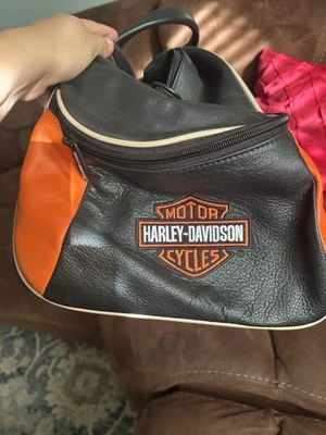 Bolso de viaje de cuero marca Harley-Davidson. Foto 1 de 4