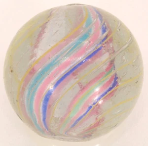 Antique German Handmade Caged Swirl Marble 5/8"- - Picture 1 of 8