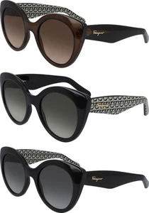 Gafas de sol Ferragamo Wide Temple Butterfly para mujer - SF964S hechas en Italia - Imagen 1 de 11