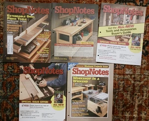 ShopNotes Magazine - Lot of Five (5) - Issue#s 74-78 - Very Good Condition - DIY - Picture 1 of 2