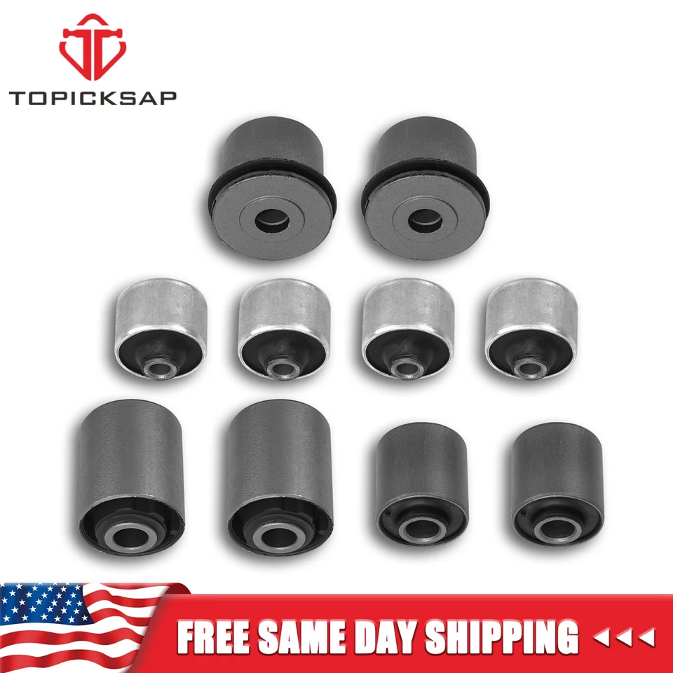 Kit de buje de brazo de control superior + inferior delantero 10p para Lexus LS460 LS600h 07-17 AWD Foto 1 de 4