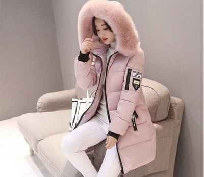MARKENLOS Winter hooded parka women's winter jacket quilted coat quilted jacket long jacke