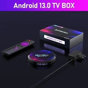 Smart 8K Android TV Box Android 13 & Quad-Core Processor - 4GB RAM, 64GB Storage - Picture 1 of 17