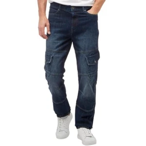 Henleys Mens Saddle Jeans Dark Wash W30 L32 - Picture 1 of 2