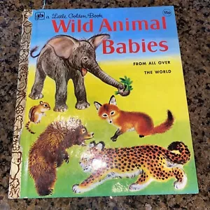 Vintage Little Golden Book Wild Animal Babies - 1974 - Picture 1 of 9