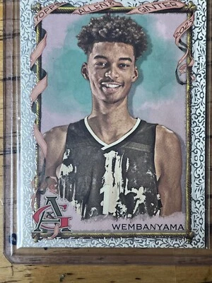 Victor Wembanyama 2023-24 Topps Allen & Ginter Foil Filigree RC Rookie Spurs  - Image 1 of 4