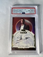 CZX Crisis on Infinite Earths Stephen Amell as  Oliver Queen Auto 76/115 PSA 8