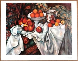 Paul Cezanne Pummes et Orangest Vintage 1st Ltd Ed Original 1960 Lithographie - Bild 1 von 1