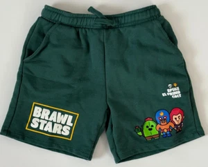 Zara Brawl Stars Green Sweat Kids Boys Shorts Size 9 - Picture 1 of 2