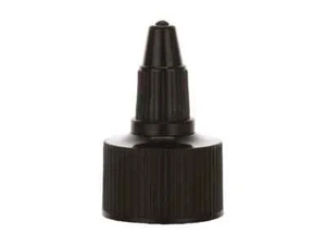 24/410 BLACK LDPE TWIST TOP CLOSURES, BLACK TIP - DISPENSING U5 - Picture 1 of 1