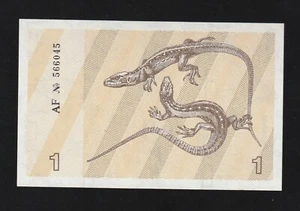 Lithuania 1 Talonas 1991 P 32 b Uncirculated Banknote - Picture 1 of 2