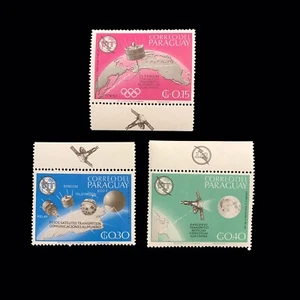 Paraguay 1965 MNH Mi 1471-1478 Sc 895-902 Satellites / Space / Communication - Picture 1 of 2