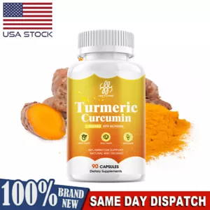 Turmeric Curcumin Highest Potency 95% 2000mg with BioPerine Black Pepper Extract - Picture 1 of 8