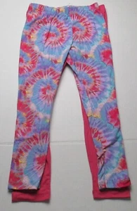 NWOT Girls Size 4 Extremely Me 2 Pair Leggings - Tye Dye Pink - Picture 1 of 2