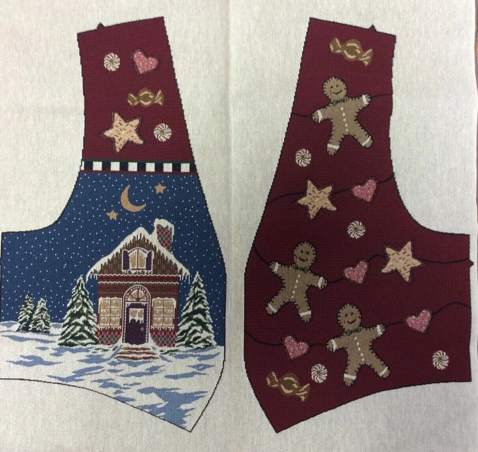 PANEL CHALECO TAPIZ - ELECCIÓN DE PAN DE JENGIBRE NAVIDAD O BOO COSECHA HALLOWEEN Foto 1 de 1