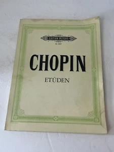 Chopin Etuden (Etudes) Piano sheet music. Edition Peters No. 1907 - Picture 1 of 4