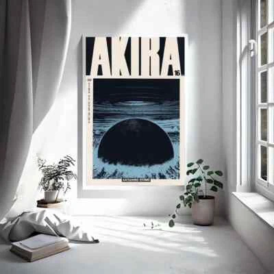 Akira Anime Poster, Vintage Manga Wall Art, Katsuhiro Otomo Manga Poster - Image 1 of 4