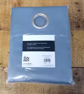 Sun Zero Madison Grommet Room Darkening Single Curtain Panel 54'' x 63'' - BLUE - Picture 1 of 9