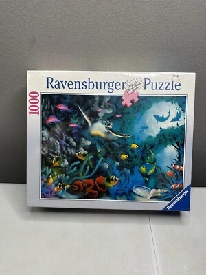 2002 Rare Ravensburger Puzzle Jewels of the Sea Fish 1000 Piece 70 x 50cm NEW - Image 1 of 4