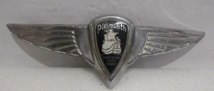 Antique 1935-36 Plymouth Flat Winged Grille Trunk Emblem Chrysler Sail Ship - Bild 1 von 8