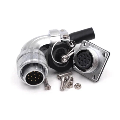 WEIPU Elbow WS20 12 pins Bulkhead Aviation Plug & Socket Circular Connector - Image 1 of 4
