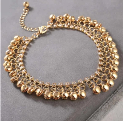 Пирог Tobilleras Campana Borla Etnica Mujer y Niña Pie Para Playa Joyeria Dorado Plata - Изображение 1 из 4