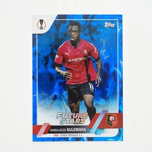 2023 Topps UEFA Club Kamaldeen Sulemana /125 Blue Inferno Foil - Picture 1 of 2
