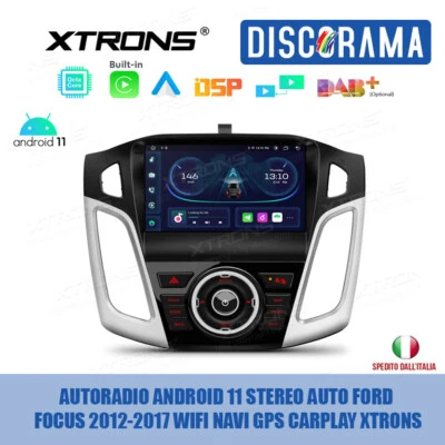 AUTORADIO ANDROID 11 STEREO AUTO FORD FOCUS 2012-2017 WIFI NAVI GPS CARPLAY XTRO - Immagine 1 di 4
