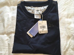 Adidas Dress New XS Reversible Ribbed Collar Navy White - Picture 1 of 14