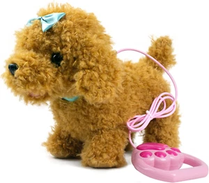 Walking Dog Toys for Kids with Remote Control Leash, Plush Electronic Pets Puppy - Picture 1 of 12