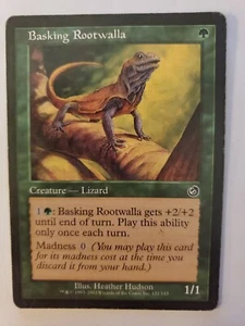 MTG Magic The Gathering Card Basking Rootwalla Creature Lizard Green Torment - Picture 1 of 2