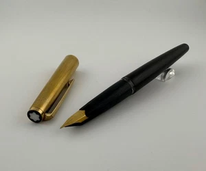 Vintage Rare Montblanc No. 224 Brushed Gold Plated Fountain Pen - 1960's - Picture 1 of 17