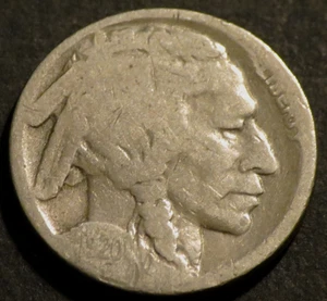 1920 S Buffalo Nickel Semi-Key Date Restored Five Cent 5c Coin D853 - Picture 1 of 2